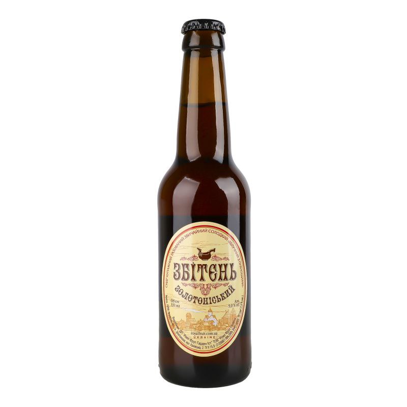 Сидр Збітєнь Золотоніський Яблучний із прянощами 5% 0.33 л скло